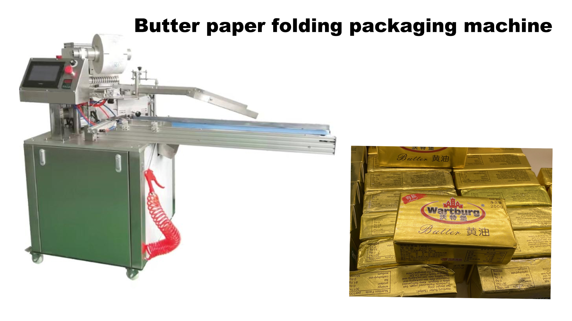 Mesin pengemasan lipat mentega foil