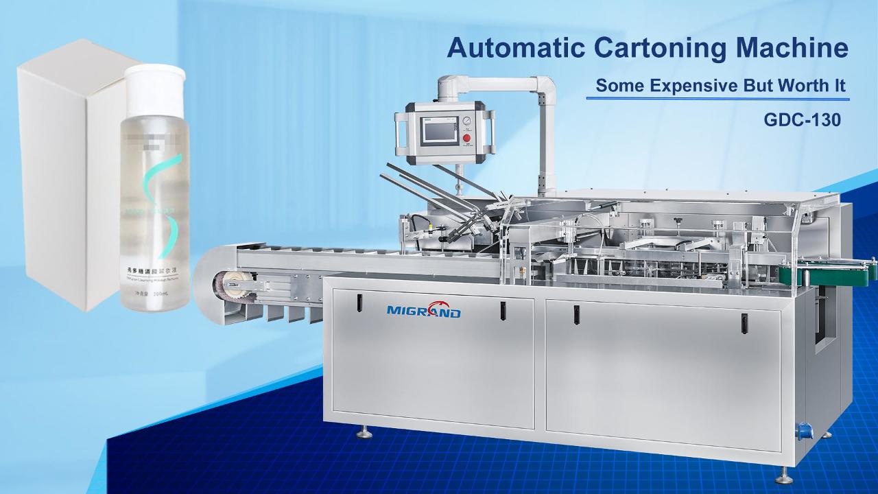 Ekspor ke Thailand Cosmetics Bottle Cartoning Machine untuk Toner 