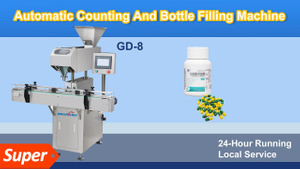 8-channel Capsule Counting dan Bottle Filling Machine Video Lemak untuk Pelanggan Prancis