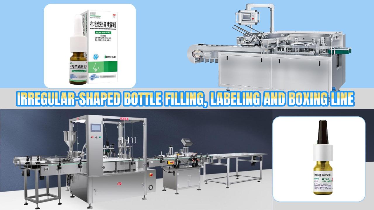 Botol Semprotan Nasal Mengisi Stoppering Capping Labeling Cartoning dan Coding Produksi Jalur