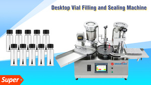 Mesin Capping Pengisian Botol Kaca Benchtop