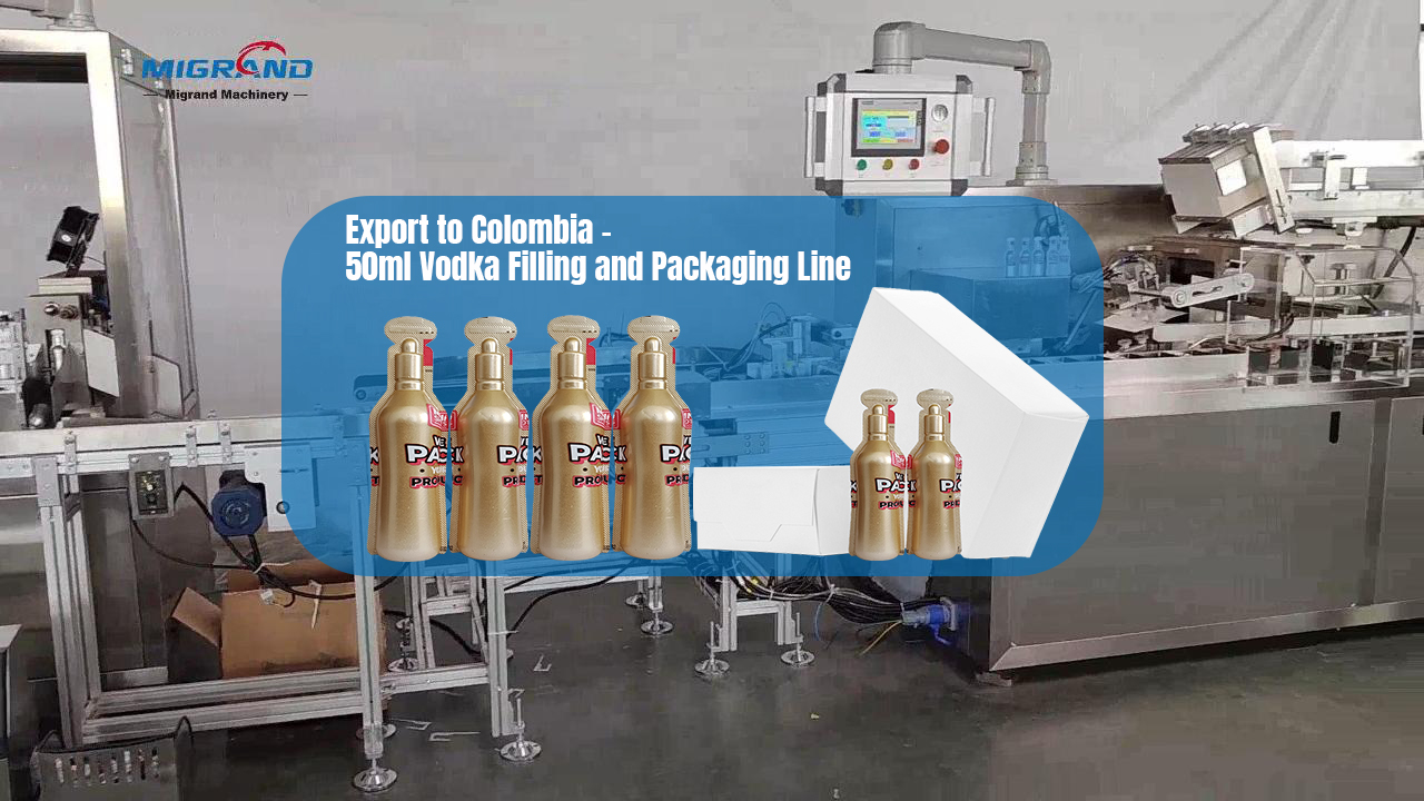 Ekspor ke Kolombia - Jalur Pengisian dan Pengemasan vodka 50ml
